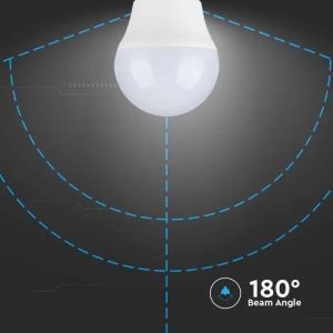 LED Bulb - SAMSUNG CHIP 6.5W E27 G45 Plastic 4000K