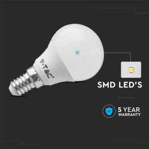 LED Bulb - 4.5W E14 P45 4000K 6PCS/PACK