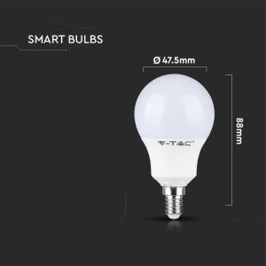 LED Bulb - 4.8W E14 P45 A80 Candle Dimming Brightness RF Control RGB + 3000K