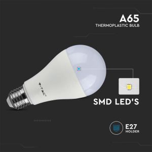 LED Bulb - 15W E27 A60 Thermoplastic 6400K 3PCS/Blister Pack