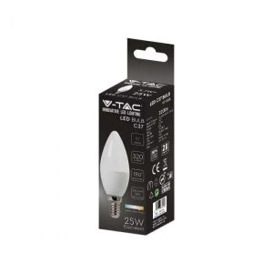 LED Bulb - 3.7W C37 E14 Candle 6500К