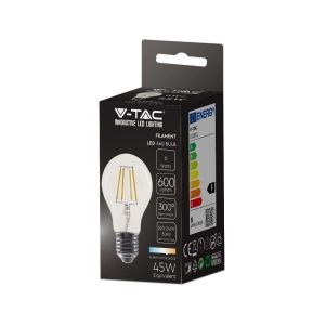 LED Bulb - 6W Filament E27 A60 Clear Cover 3000K