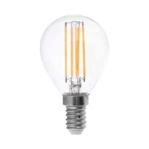 LED Bulb - 4W Filament E14 P45 Clear Cover 3000K