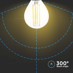 LED Bulb - 4W Filament E14 P45 Clear Cover 3000K