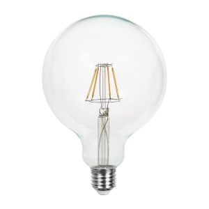 LED Bulb - 6W Filament E27 G125 Clear Cover  3000K