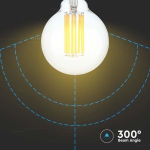 LED Bulb - 6W Filament E27 G95 Clear Cover