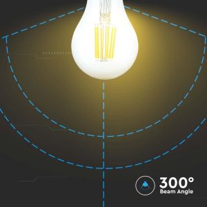 LED Bulb - 10W Filament E27 A60 Clear Cover 3000K