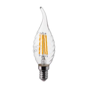 LED Bulb - 4W Filament E14 Twist Candle Tail 4000K