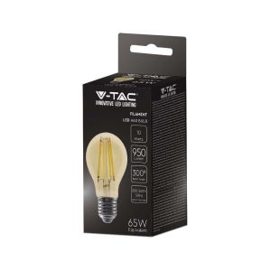 LED Bulb - 10W Filament E27 А60 Amber Cover 2200K