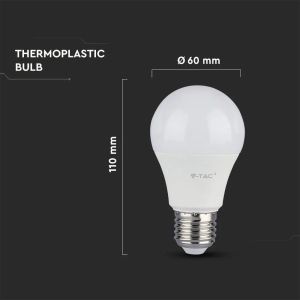 LED Bulb - 10.5W E27 A60 Thermoplastic 6400K 3PCS/PACK