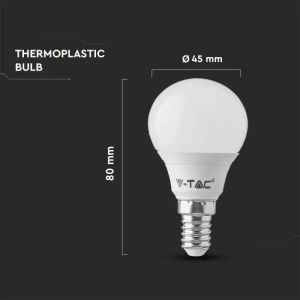 SKU 217357 LED Bulb - 4.5W E14 P45 3000K 3PCS/PACK V-TAC