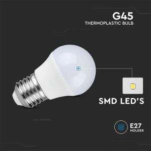 LED Bulb - 4.5W E27 G45 3000K 3PCS/PACK