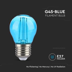 LED Bulb - 2W Filament E27 G45 Blue