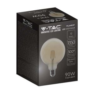 LED Bulb - 12.5W Filament E27 G125 Clear Cover 2200K