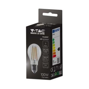 LED Bulb - 12W Filament E27 A60 Clear Cover 3000K