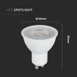 LED Spotlight SAMSUNG CHIP - GU10 6.5W Ripple Plastic 110°D 6400K