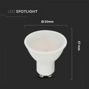 LED Spotlight SAMSUNG CHIP - GU10 10W Milky Cover Plastic 6400K