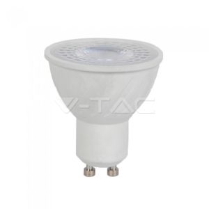 LED Spotlight - 6W GU10 Plastic With Lens Cover 4000K CRI 95+