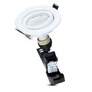 LED Spotlight - 5W GU10 With Fitting White Body 3000K 3pcs/Pack