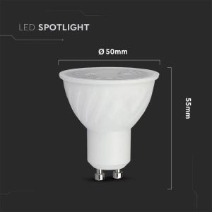 LED Spotlight SAMSUNG CHIP - GU10 6W Ripple Plastic 38° Dimmable 4000K