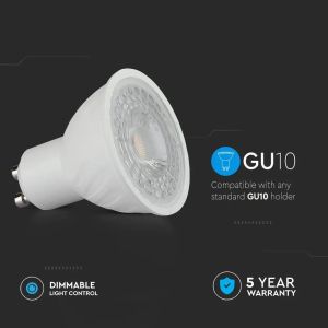 LED Spotlight SAMSUNG CHIP - GU10 6W Ripple Plastic 38° Dimmable 4000K