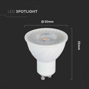 LED Spotlight SAMSUNG CHIP - GU10 6W Ripple Plastic Lens Cover 110° Dimmable 4000K