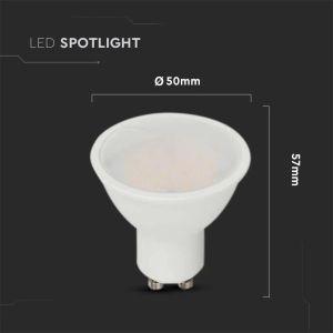 LED Spotlight SAMSUNG CHIP - GU10 4.5W Smooth Plastic 110°D 4000K