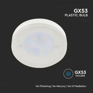 LED Bulb - SAMSUNG CHIP 6.4W GX53 Plastic 3000K