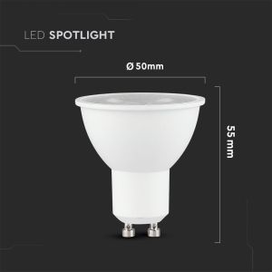 LED Spotlight SAMSUNG CHIP - GU10 7.5W 110° With Lens 4000K