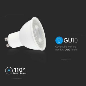 LED Spotlight SAMSUNG CHIP - GU10 7.5W 110° With Lens 4000K