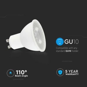 LED Spotlight SAMSUNG CHIP - GU10 7.5W 110° With Lens 6500K