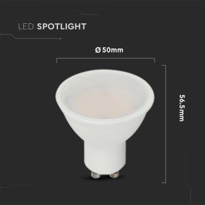 LED Spotlight SAMSUNG CHIP - GU10 10W Milky Cover Plastic 3000K