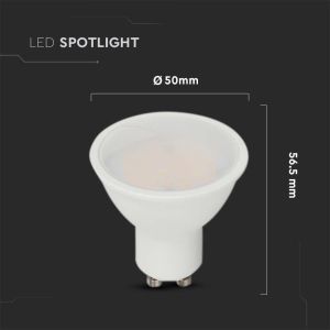 LED Spotlight SAMSUNG CHIP - GU10 10W Milky Cover Plastic 4000K