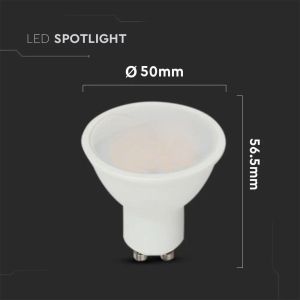 LED Spotlight SAMSUNG CHIP - GU10 10W Milky Cover Plastic 6400K