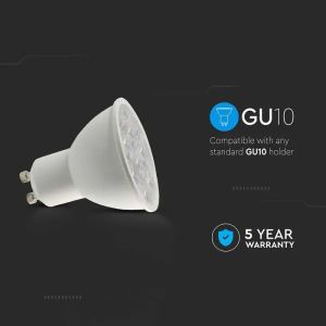 LED Spotlight SAMSUNG CHIP - GU10 6W Ripple Plastic 10°D 3000K