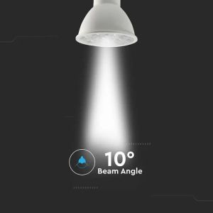 LED Spotlight SAMSUNG CHIP - GU10 6W Ripple Plastic 10°D 3000K