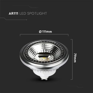 LED Spotlight - AR111 12W GU10 6000K