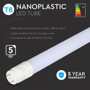 LED Tube SAMSUNG CHIP - 150cm 22W G13 Nano Plastic 3000K