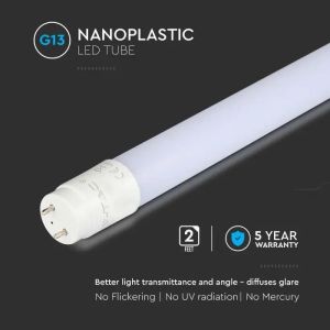 LED Tube SAMSUNG CHIP - 60cm 9W G13 Nano Plastic 3000K