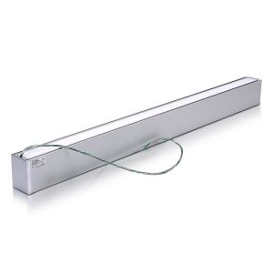 LED Linear Light SAMSUNG CHIP - 60W Hanging Suspension Silver Body 4000K 1200x75x105mm