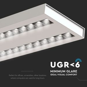 LED Linear Light SAMSUNG CHIP - 60W Hangign Linkable White Body 4000K 1190x160x30mm