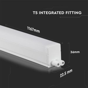 16W LED Batten Fitting SAMSUNG CHIP T5 120cm 4000K