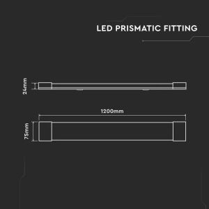 30W LED Plastic Grill Fitting SAMSUNG CHIP 120CM Fast Connect & Cable 155LM/WATT 3000K