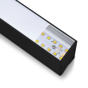 SKU 21374 LED Linear Light SAMSUNG CHIP - 40W Hanging Suspension Black Body 4000K 1200x35x67mm V-TAC