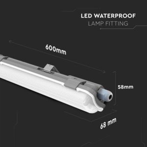 LED Waterproof Lamp Fitting 120cm 1*18W 6400K