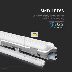 LED Waterproof Lamp Fitting 150cm 1*22W 4000K