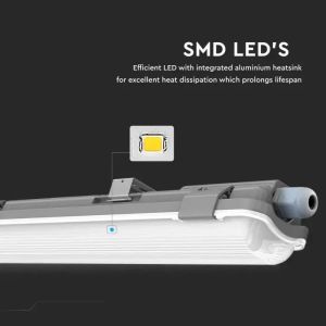 LED Waterproof Lamp Fitting 60cm 1*10W 4000K