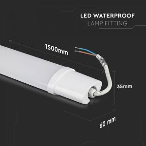 LED Waterproof Fitting S-SERIES 1500mm 48W 6400K