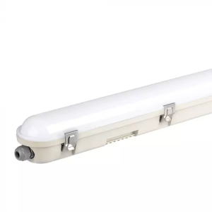 LED Waterproof Fitting M-SERIES 1500mm 48W 4000K Emergency Kit PC/PC SS Clip 120LM/W