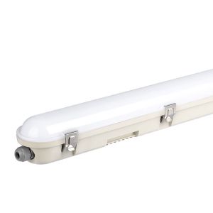 LED Waterproof Fitting SAMSUNG CHIP - 120CM 36W Sensor Milky Cover + SS Clips 4000K